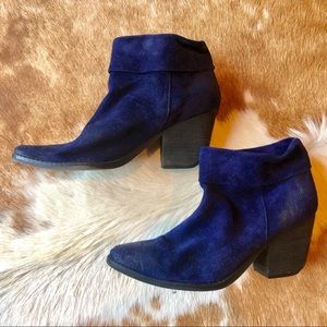 Aldo Navy Suede Booties
